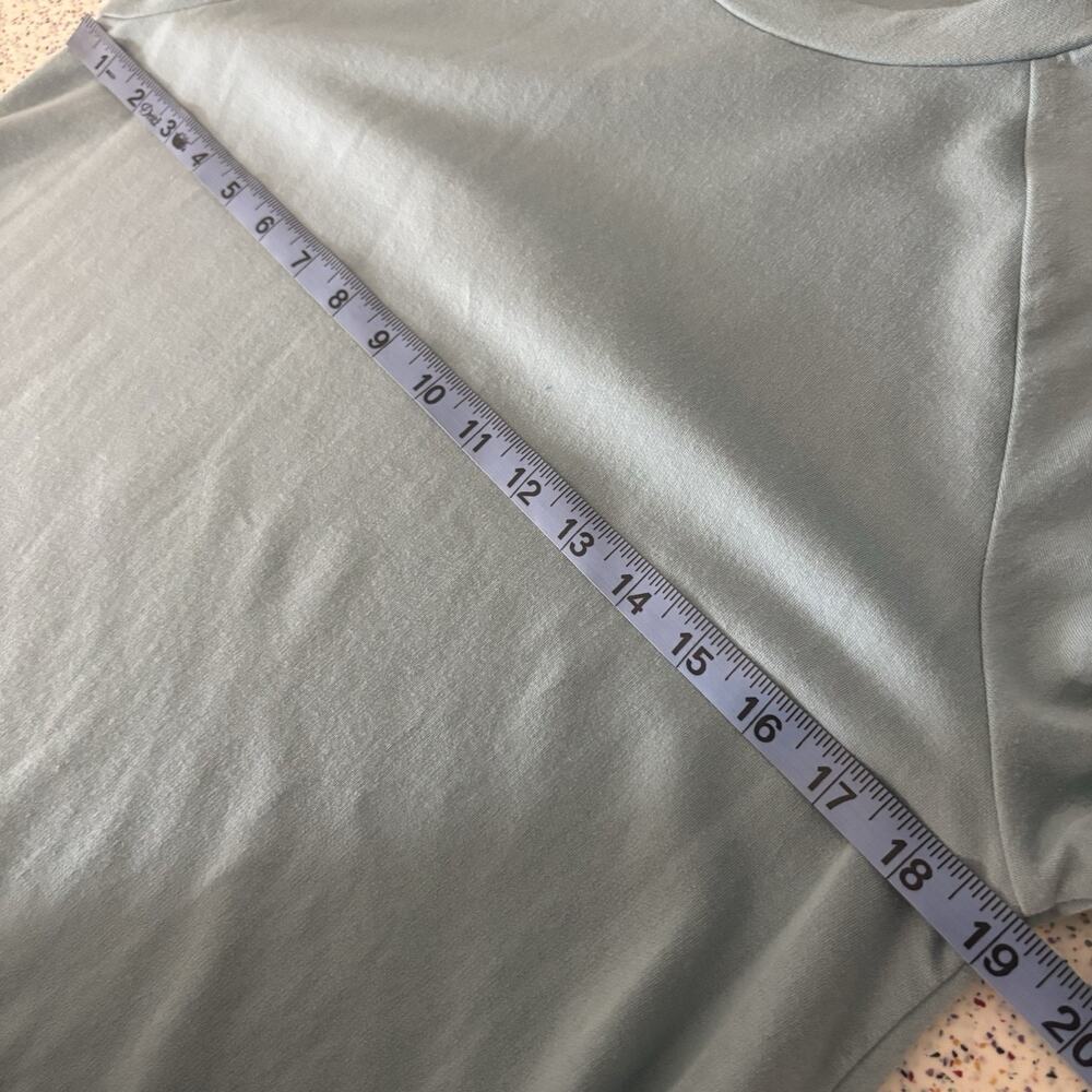 Eileen Fisher Womens Blue Organic Cotton Tencel Lyocell Blend Petite Medium Top - Picture 6 of 7